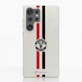 Fibriva™ Coque de Téléphone Officielle Manchester United – Rayures Verticales et Blason