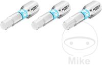 HAZET Bit 2204N-4/3 · 1/4 inch (6,3 mm) zeskant massief · Binnen-zeskant-profiel · 3-delig · SW 4 mm