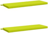 vidaXL Bankkussens SOEST 2 stuks 100% Polyester Helder Groen