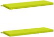 vidaXL Bankkussens SOEST 2 stuks 100% Polyester Helder Groen