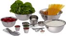 Relaxdays Keukengerei set - 15 delen - RVS - Zilver