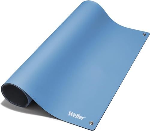 Weller T0051403499 Antistatische ESD Premium werkstation soldeermat set, 900 x 600 mm, blauwe soldeermat