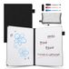 AGM A5 Mini Whiteboard, klein whiteboard met 3 gekleurde pennen en gum | Mesh Pouch, Zwart Dubbelzijdig Bureau Whiteboard, Draagbare Dry Erase White Board voor Studeren, Vergadering, Notitie