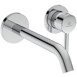Ideal Standard Ceraline eengreepsmengkraan voor wastafel voor wandmontage, buitenonderdelen, verchroomd