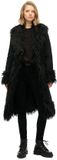 Superdry Long Afghan Jas Zwart M Vrouw