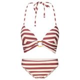 LingaDore Voorgevormde Triangel Bikini Set Bruin/Wit