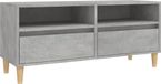 vidaXL meuble TV 100x34,5x44,5 cm bois de mélaminé gris béton