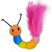 Nobby Pluche rups met veer, met Catnip 15 cm
