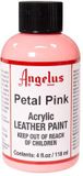 Angelus Leather Acrylic Paint - Petal Pink - 118ml