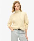 Superdry Slouchy Cable Roll Neck Trui Dames