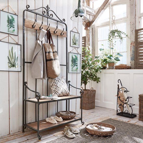 Loberon Garderobe Sussy zwart/bruin