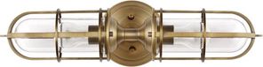 Feiss Lampe murale LED Urban Restoration | 2X E27 Max 60W | IP44 | Laiton antique foncé