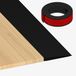 Rampe de seuil en caoutchouc 2x8x100 cm auto-adhésive pour fauteuil roulant