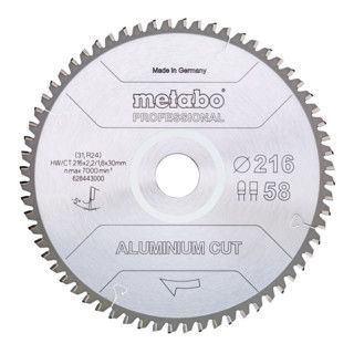 Metabo zaagblad "aluminium cut - professional", 305x2,6/2,2x30 Z84 FZ/TZ 5°neg Aantal:1