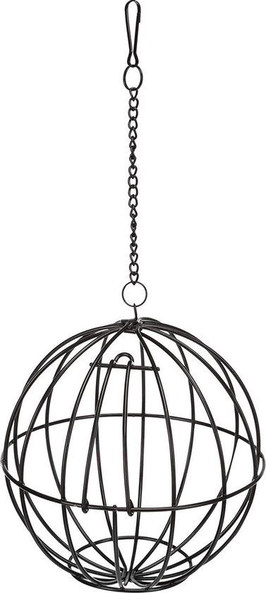 Trixie Voerbal Metaal Zwart - 16 x 16 cm