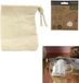 Look Concept Cook Concept Herbruikbaar Theezakje 5 stuks - Katoen - Beige