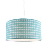 Theluz 569/40AZ Plafondverlichting E27 LED Blauw Textiel 20W 40cm
