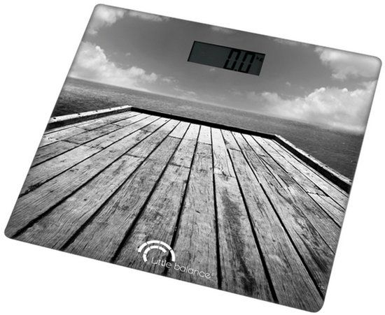 Little Balance Digitale Personenweegschaal Little Balance Pontoon Bruin 180 kg (30 x 30 cm)