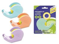 Zarivy Toiletpapierhouder met capaciteit voor 2 plakbanden van 33 x 19 mm, ideaal voor knutselwerk, kantoor en decoratie.