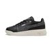 PUMA Court Bae Feline sneakers voor Dames, Zwart/Zilver, Maat 42