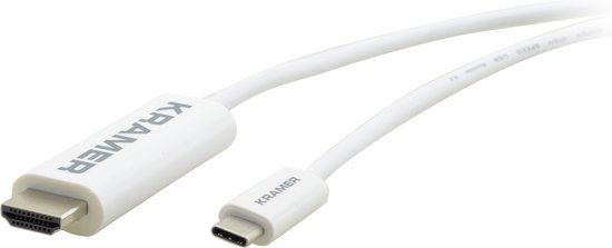Kramer Electronics C-USBC/HM-6 1,8 m USB Type-C HDMI Type A (Standaard) Wit