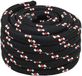 vidaXL Multifunctioneel touw 60 mm 10 m Zwart en Rood PP
