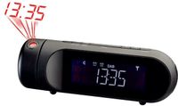 Majestic RS 119P DAB/DAB+/FM wekkerradio, lcd-display, projectie instelbaar, USB-oplaadpoort, wekker met twee alarmen en drie beltonen, zwart