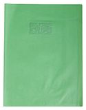 Clairefontaine Calligraphe 72511C Schriftomslag met Lederkorrel structuur Lichtgroen - 24x32 cm - 22/100ste met Etikethouder - PVC Opaak