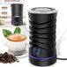 Mousseur à lait électrique & chauffe-lait - Automatique - 600 ml - 1500 W - 4 réglages - Chaud et froid - Inox 304 - Noir
