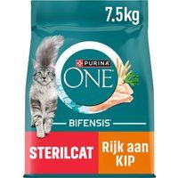 PURINA® ONE® Sterilcat - Kattenbrokjes - Kip & Tarwe - 7.5 kg