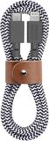 Native Union Belt Cable - Zebra - USB-C naar Lighting - 1.2M - 60W