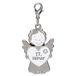 Depesche 14340.048 Pendentif ange gardien 365 jours - 17 février, en métal, porte-bonheur avec ange, cœur et porte-clés, à offrir à la famille et aux amis