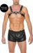 OUCH!Shots - Ouch! Shots - Ouch! Bulldog Leren Borst Harnas - L/XL black
