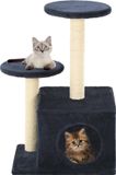 vidaXL Kattenkrabpaal met sisal krabpalen 60 cm pootafdrukken grijs