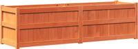 vidaXL Plantenbak 180x50x50 cm massief grenenhout wasbruin