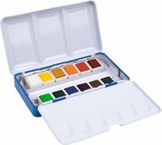 Milan Set voor Aquarelschilderijen Godet Mmetalen behuizing