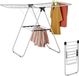 StarTech Wasklemmenrek - Opvouwbaar - 2 niveaus - 23 stangen - RVS - Roestvrij - Wit