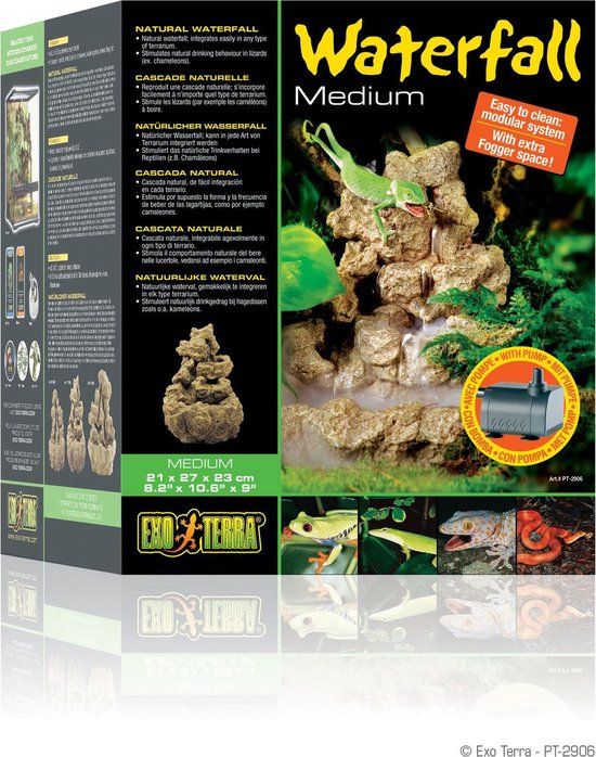 Exo Terra Waterval inclusief pomp - Small - 16x8x17cm