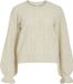 Vila Trui Visalsa O-neck L/s Knit Top/tes 14113248 Super Light Natural Melan Dames Maat - XL