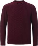 Jan Vanderstorm heren Trui - 68/70 - donkerrood - Plus Size