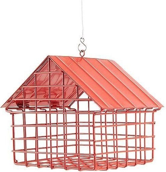 Wildlife Garden Vetbollenhouder Huis Rood - Vogel - Metaal - Hangend