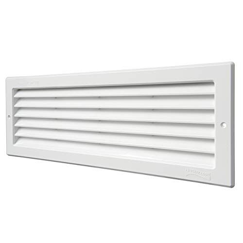 Panda La Ventilazione P3713B ventilatierooster rechthoekig wit kunststof 370 x 130 mm