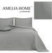 AmeliaHome Meadore Dekbedovertrek 170x270cm Grijs