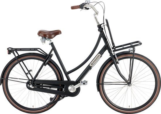 Popal Cargo Aluminium N3 Transportfiets - Dames - 57cm - Mat Zwart