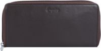Esquire Nieuw Zijden Portemonnee Leder 19 cm - Dames - Horizontaal - bruin