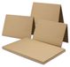 OEM Dubbele kaarten van kraftpapier, zandbruin, formaat DIN B6, 50 stuks