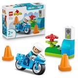 LEGO DUPLO Blauwe Politie Motor – Educatief Speelgoed voor Peuters om de Motoriek te Ontwikkelen – Incl. Motor, Politiefiguur en Verkeerslichten – Cadeau voor Jongens en Meisjes vanaf 2 Jaar – 10471