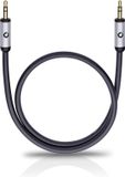 Oehlbach i-Connect J-35 Jackplug Audio Aansluitkabel [1x Jackplug male 3,5 mm - 1x Jackplug male 3,5 mm] 0.50 m Zwart