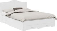 vidaXL Bedframe met lade en hoofdeinde Wit 160 x 200 cm Bewerkt hout