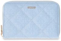 GUESS Libby SLG Zip Around Wallet Aqua Lichtblauw